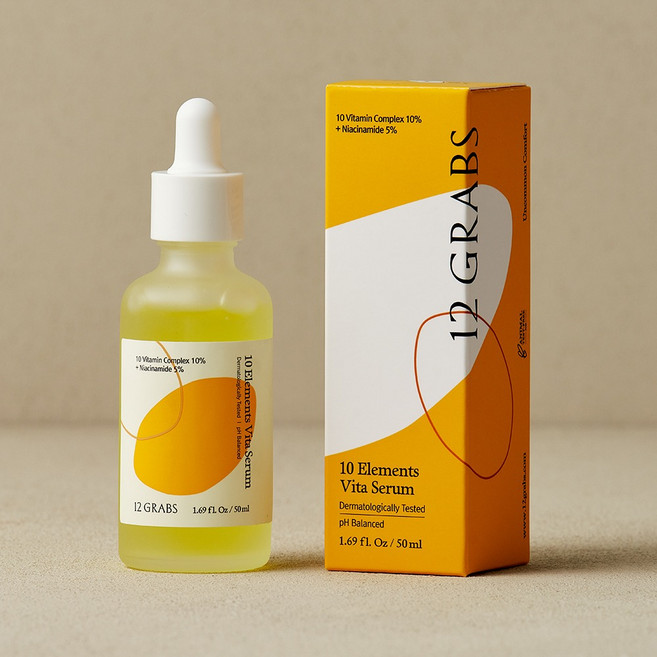 TEN Elements VITA SERUM / 미백 주름개선 기능성 비타민 세럼, 50ml, 3개