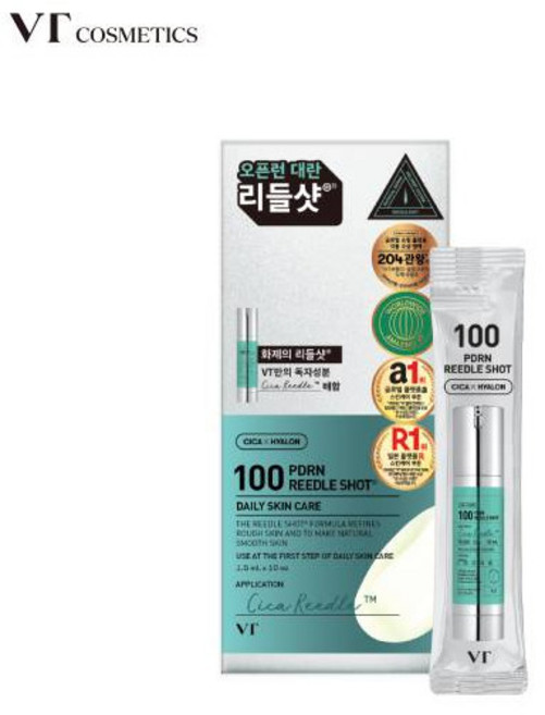 [브이티] VT PDRN 리들샷 100 스틱파우치 10매, 1개