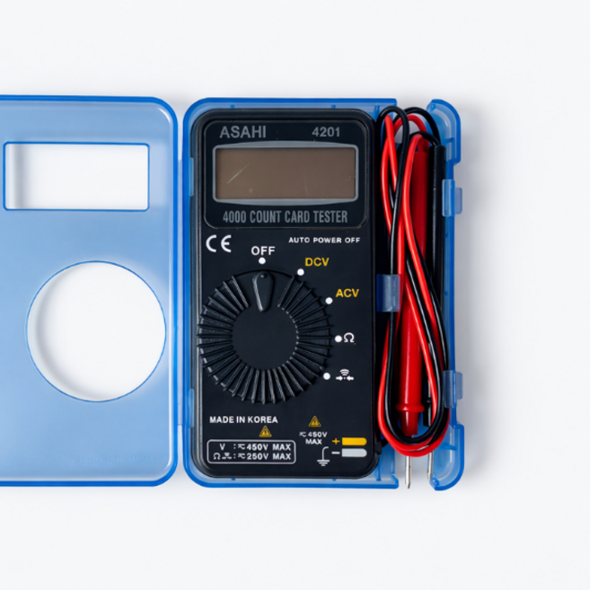 국산 아사히 포켓 디지털 테스터기 ASAHI 4201 멀티 테스터기 전류 측정기, 1개