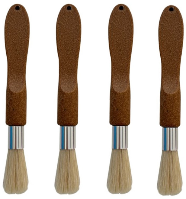 뉴앤룩 천연돈모 커피브러쉬 청소용 4개입, 4개