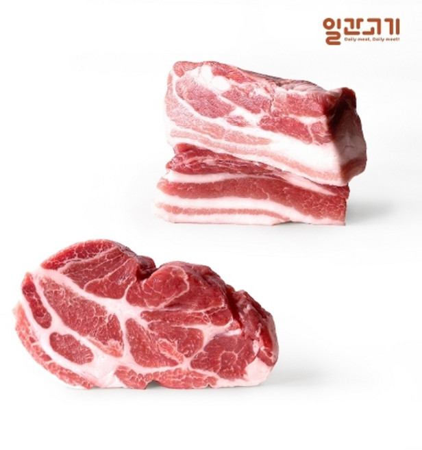 [냉장] 한돈 구이세트 1kg (삼겹살/목살), 없음