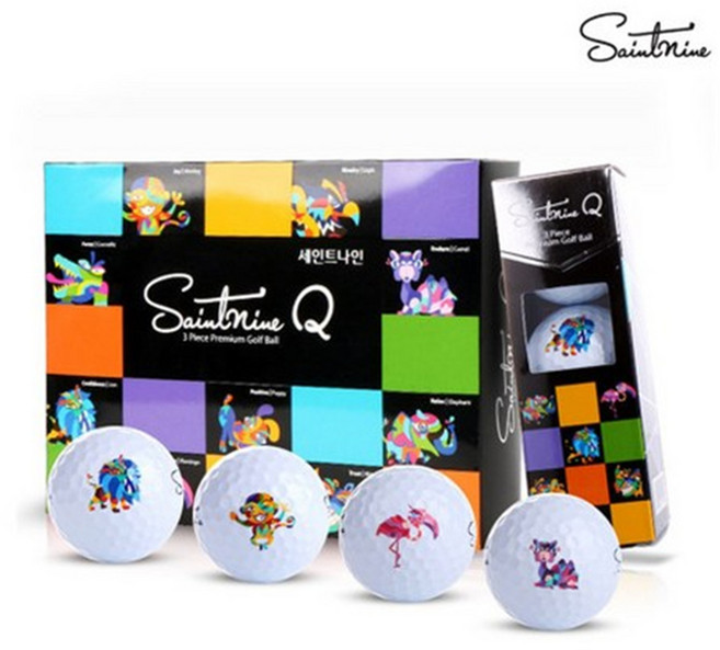 [SAINTNINE] 세인트나인 Q 골프공 1더즌, 혼합컬러, 1개