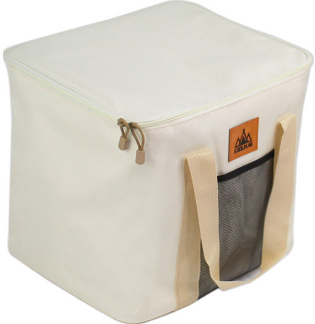 KOOLMAN(쿨맨) 다용도 캠핑 서큘레이터 제빙기 수납가방, 1개, 1단, 제빙기 수납가방 - 아이보리