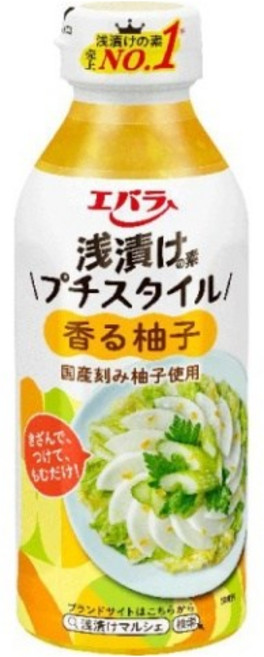 에바라 일본 아사즈케 모토 유자, 3개, 300ml