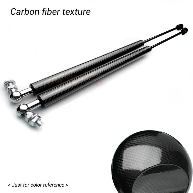 호환 스프링 리어 테일 게이트 부트 리프트 2PCS 트렁크 스트럿은 폭스 바겐 Scirocco MK3 Hatchback 2008-, 02 Carbon Black