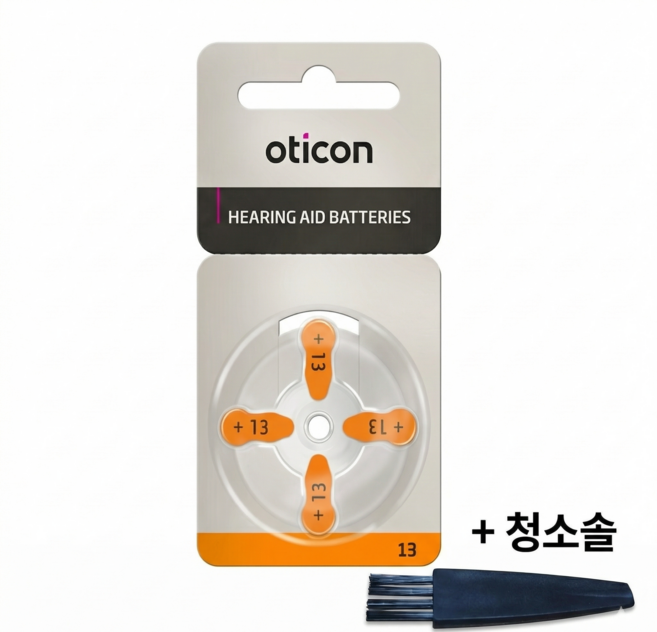 오티콘보청기 배터리 건전지 밧데리(40알), 1박스, 13A