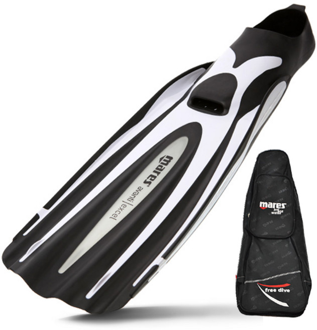 마레스 아반티엑셀 오리발+정품 크루즈가방, WHT