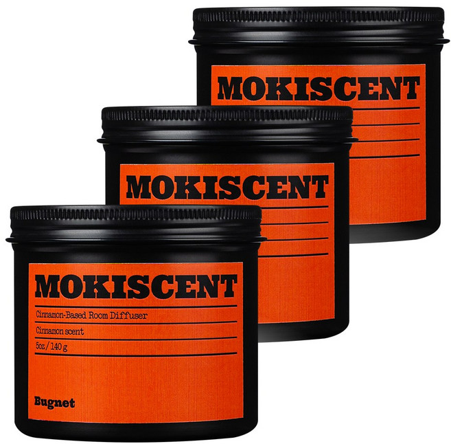 버그넷 계피방향제 모키센트, 140g, 3개, 시나몬