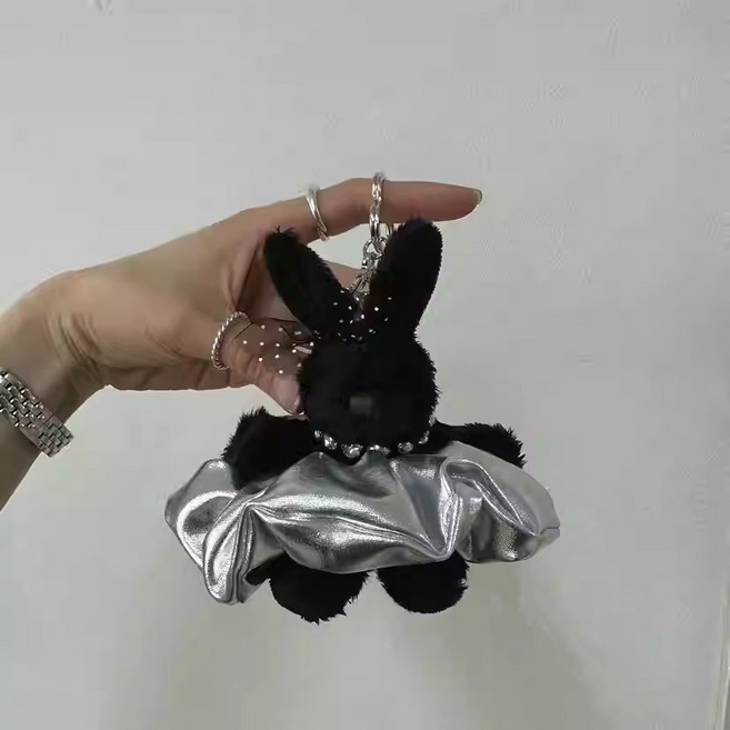 앤티키 실버 치마 토끼 키링, 1개, 혼합