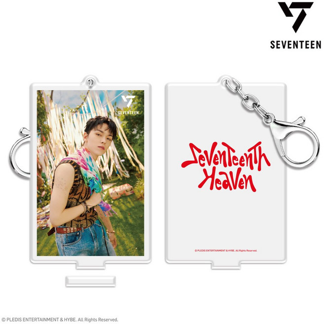 세븐틴 3D 렌티큘러 아크릴 키링 & 스탠드 세트 (SEVENTEENTH HEAVEN PM 2:14 Ver.), 버논