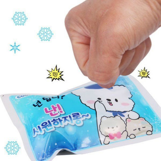 (아이토즈)쿨펀치 아이스쿨팩 10개 아이스팩 휴대용 냉찜질 순간냉각 터트리는 쿨팩