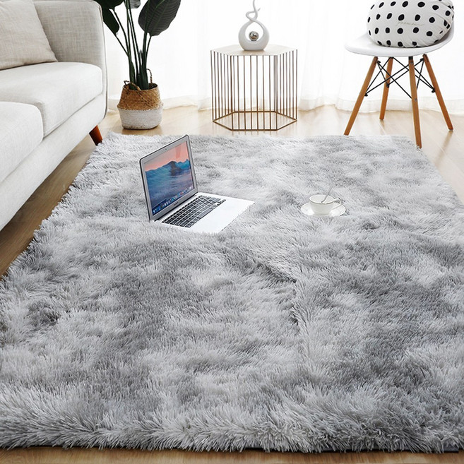 Unique Haven 인룸 소프트 러그 솜털 거실카페트 모던 방바닥 침실러그