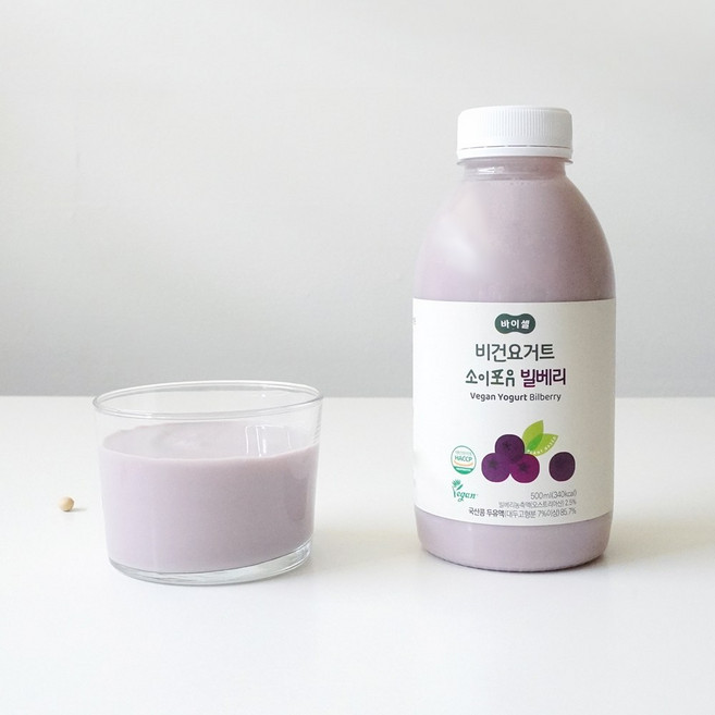 비건 요거트 소이포유 빌베리 푸른샵, 500g, 4개