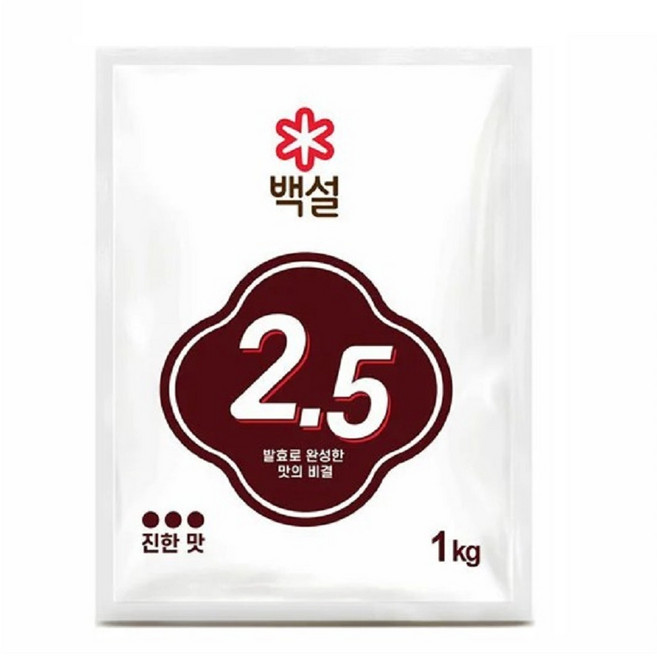 업소용 식당 식자재 재료 백설 핵산2.5 조미료 1kg, 1