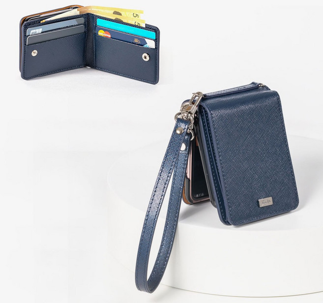 본아띠 메티스 천연소가죽 에나멜 사피아노 지갑형 갤럭시 Z플립6 F741N 전용 케이스