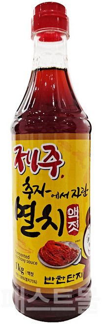 반찬단지 제주 추자에서 자란 멸치액젓, 1개, 1kg