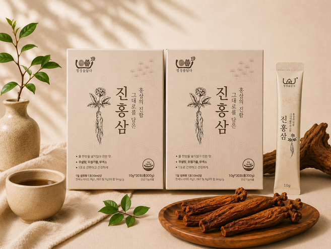 정성을담다 하루한포 짜먹는 6년근 홍삼스틱 피로회복 30포, 2개, 300ml