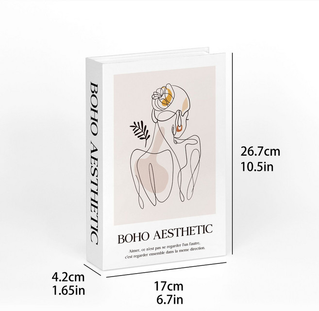 닷닷 오픈가능 감성 유니크 모형책 소품 리모컨 정리함 인테리어책 보관함, 04
