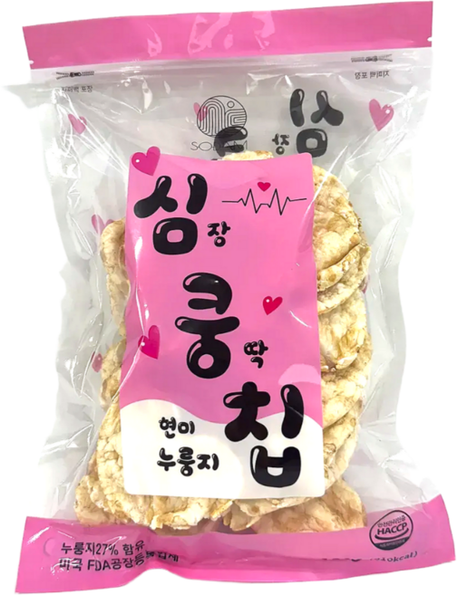 건강한 다이어트간식 현미누룽지 심쿵칩 160g, 3개