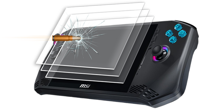 MSI 클로 액정 강화유리 방탄필름, 3개, 투명