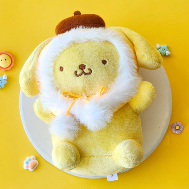 BSC 산리오 컬러망토 인형 가방장식 키링 열쇠고리 키홀더 캐릭터인형, 1개, 5.컬러망토 폼폼푸린, 13cm