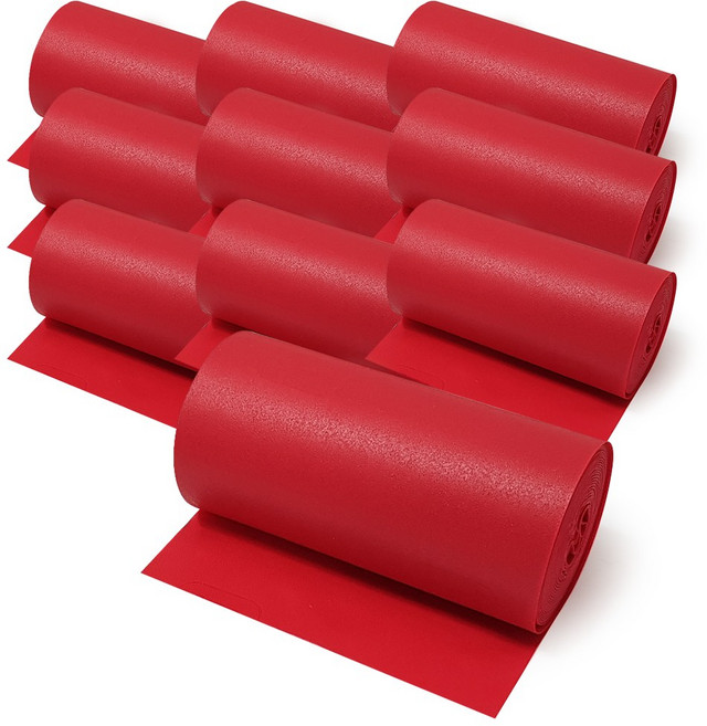 난연성 PVC 보온 매직테이프 빨강, 10개