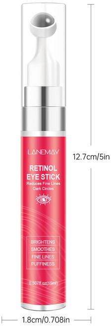 視黃醇眼霜 15ml 淡化細紋 黑眼圈 抗皺 緊緻 補水保濕, 1個