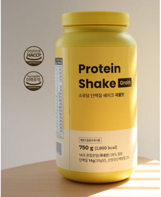 소유담 단백질 쉐이크 곡물맛 다이어트 식사대용 프로틴 체중조절 국산14곡혼합곡물 / 소유담 단백질쉐이크 + 트라이탄보틀 [원산지:상세설명에 표시], 1개, 750g
