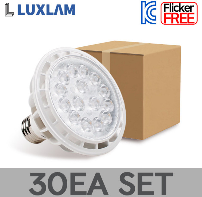 룩스램 LED PAR30 15W LAM 집중형 3color 30EA 1BOX, 주백색, 30개