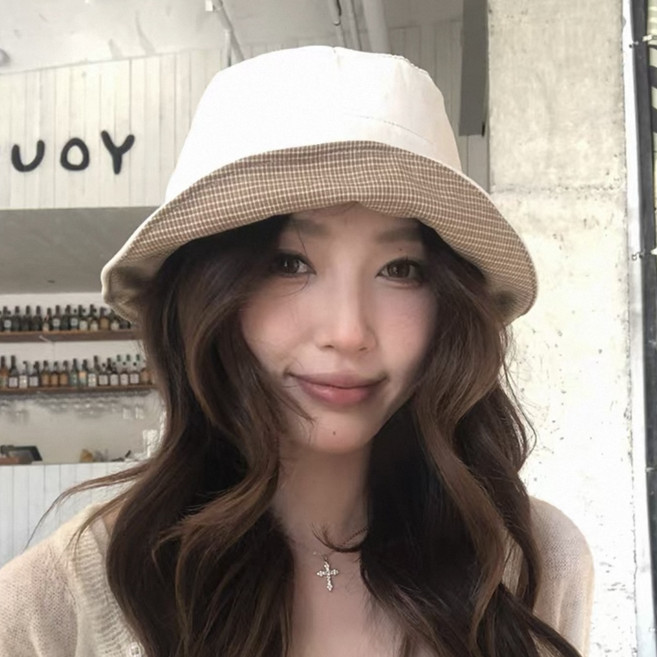 은무드 데일리 리본 와이어 버킷햇 벙거지 모자