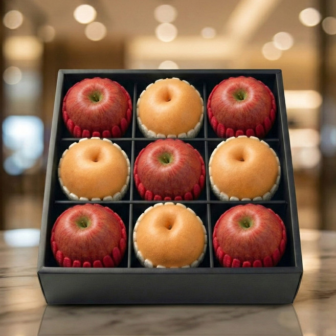 [담담] 설 명절 선물 명품 프리미엄 혼합1호 4.5kg(사과5/배4) 과일 선물세트, 1개