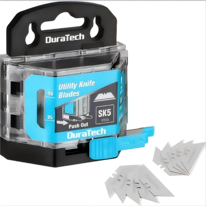 DURTACH 유틸리티 커터 칼날 교체용 sk5 스틸, 1세트, 은색