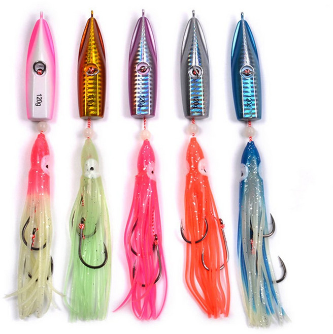 인치쿠 타이라바채비 대구 참돔 100g, 180g, UV야광핑크, 1개