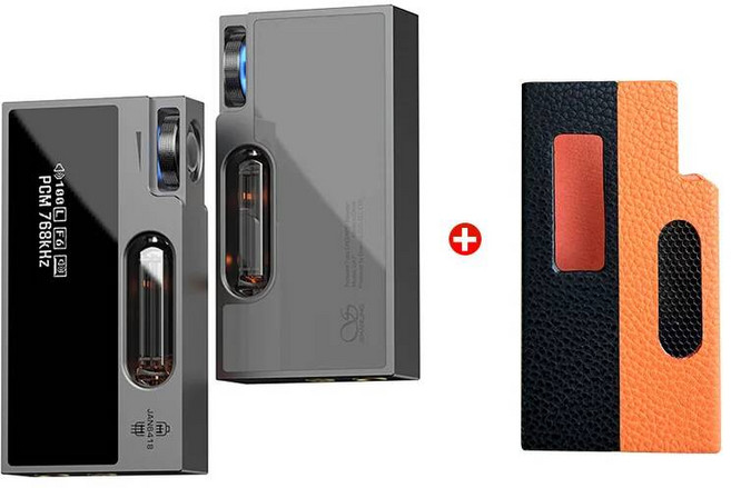 샨링 UA7 휴대용 44MM 밸런스드 하이파이 튜브 트랜지스터 DAC 듀얼 오디오 AMP 모드 동글 USB, Grey and OGcase
