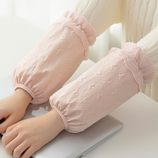 다스몰 미니 토시 미술용 방수 팔토시 2켤레, 핑크