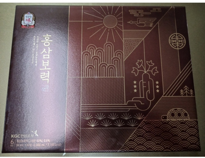 한국인삼공사 정관장 홍삼보력 50ml x 60포 쇼핑백 3L, 1개