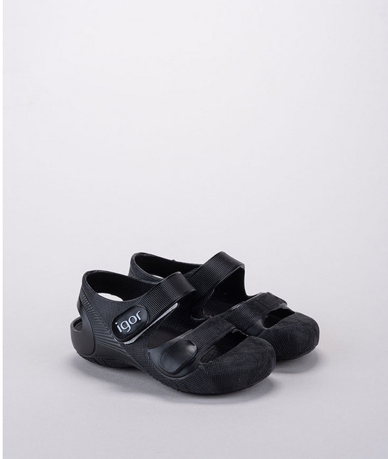 Y2 SHOP Igor。BONDI SOLID NEGRO 果凍鞋 經典黑 男士休閒舒適防滑耐磨