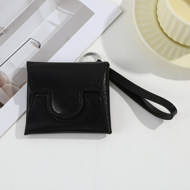 EXISTLAND 미니 지갑 파우치 가죽 카드지갑 가방 키링