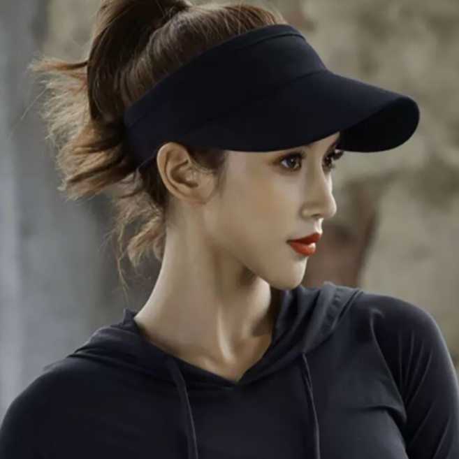 히트앤씨 4118 여성 골프 썬캡 여성모자 아웃도어 면 밴딩