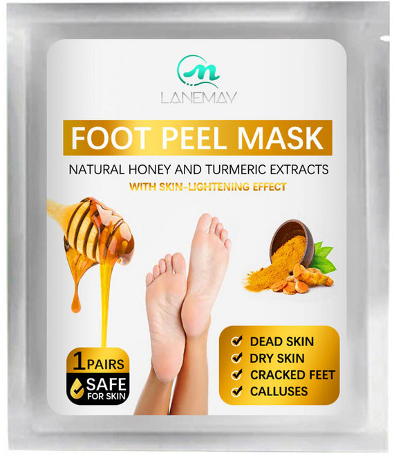 蜂蜜薑黃足膜 保濕滋潤去死皮角質, 1個, 正常規格