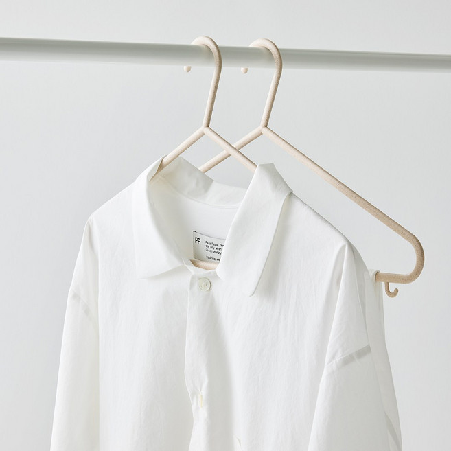 HANSSEM 에코플라스틱 라운드 가벼운 옷걸이 30P, 1개, 베이지(30P)