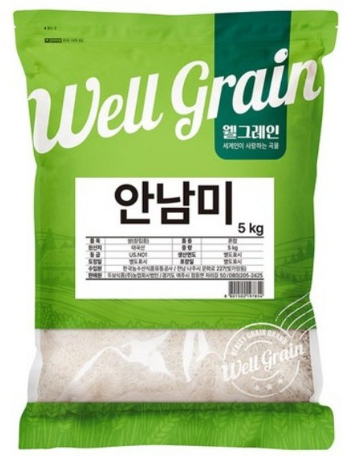 두보식품 웰그레인 안남미, 5kg, 1개, 1등급