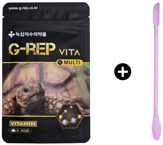 G-Rep 비타 파충류 멀티비타민 스푼 증정, 40g, 1개