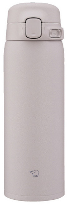 ZOJIRUSHI 象印 不鏽鋼馬克保溫保冷瓶 一鍵式 SU-BA48 HM, 1개, 소프트그레이지