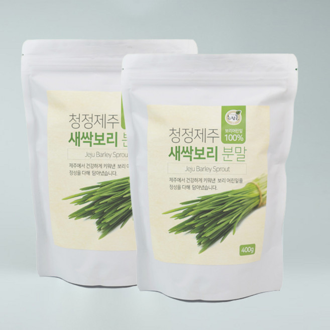 푸른들 새싹보리 분말, 2개, 400g