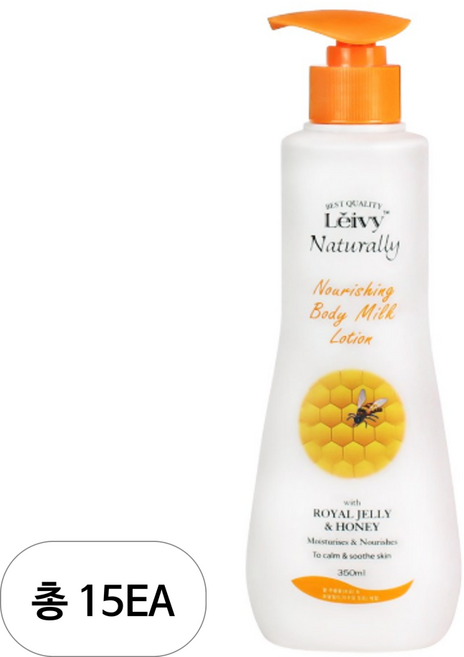 Leivy 로얄젤리 바디로션 플로럴 허니향, 350ml, 15개
