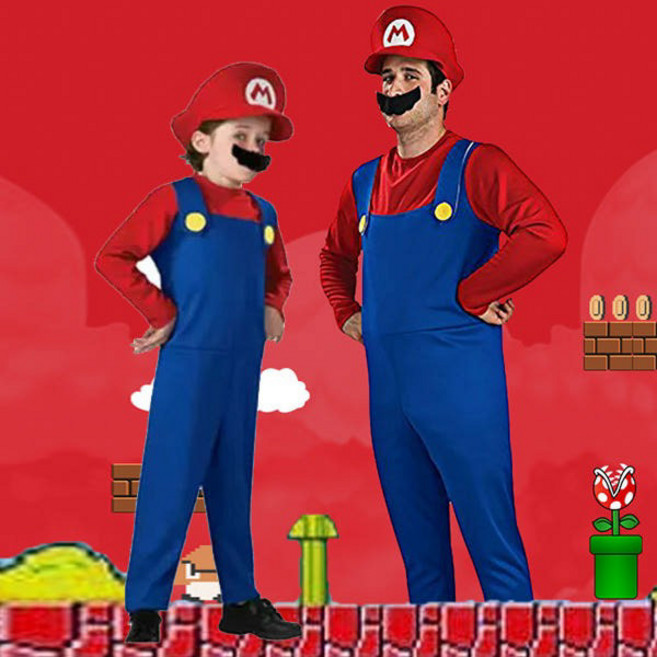 마리오코스튬 의상(마리오) 아동 성인 할로윈 파티복