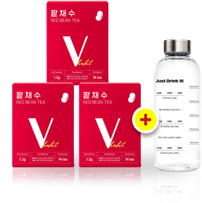 셀핏 국내산 팥물 팥채수, 1.3g, 14개입, 3개