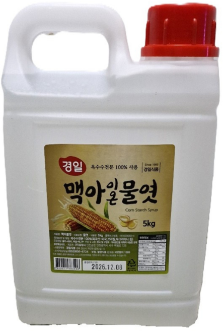 경일 맥아 이온 물엿 백물엿 하얀물엿, 1개, 5kg