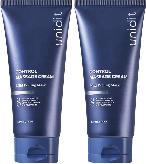콘트롤 마사지 크림 각질제거 피지 모공 진정 8가지 임상완료, 2개, 150ml